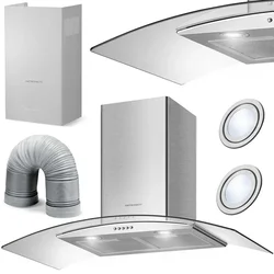 Berdsen BT-223 INOX kuhinjska napa s kaminom, 90 cm