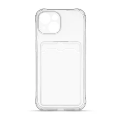 Maska za telefon WALLET za Iphone 15, Bela