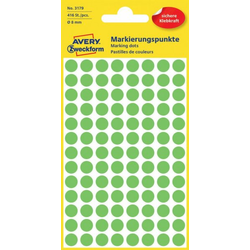 Avery Zweckform okrugle markirne etikete 3179, 8 mm, 416 komada, svijetlo zelene