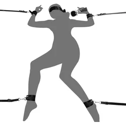 BDSM bondaž komplet – lisice/ povez/ perce