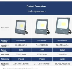 Fsl LED reflektor, 50W, 6500K