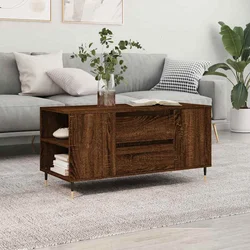 Stolić za kavu boja hrasta 102x44,5x50 cm od konstruiranog drva