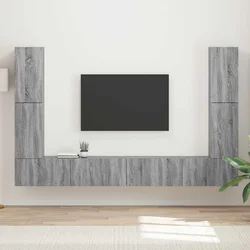 Set TV komoda 8 pcs Siva Sonoma Konstruirano drvo