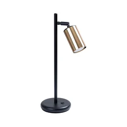 Sollux SL.1389 - Stona lampa WINX 1xGU10/10W/230V crna/zlatna