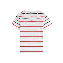 Tommy Jeans Majica ESSENTIAL modra/rdeča/bela