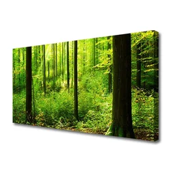 tulup.si Slika na platnu Green forest trees narava 125x50 cm