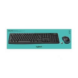 Tipkovnica  +MIŠ Logitech Brezžična Desktop MK270 DE (920-004511)
