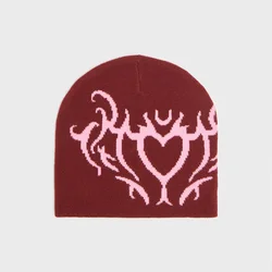 Cropp - Kapa beanie s printom - bordo