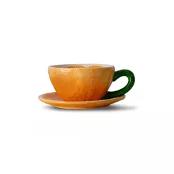 Skodelica s podstavkom Byon Mandarie Orange 250 ml