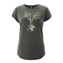 Life-Tree Majica Weltenbaum zelena