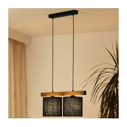Brilagi - Luster na sajli FOREST 2xE27/15W/230V borovina/crna