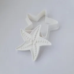 KREATIVNI SLATKIŠI Modla za kolače i ukrase Morska zvezda, 10 cm, Bela