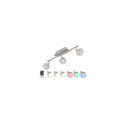 Briloner 2040-032 - LED RGB prigušiva ugradna spot svetiljka 3xLED/3,3W/230V + daljinski upravljač