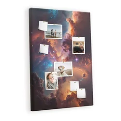 tulup.si Plošča iz plute Galaxy kosmos 80x120 cm Kovinski zatiči