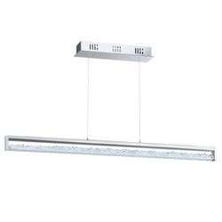 Eglo Cardito 1 visilica/1, led, 1x32w, dužina 1000, alu/hrom, bela prozirna