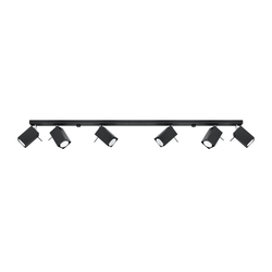 Sollux SL.0460 - Spot lampa MERIDA 6xGU10/40W/230V crna