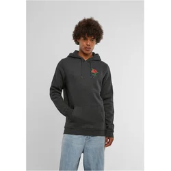 Mens Rose Hoody Sweatshirt - Grey
