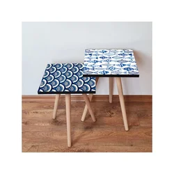 Hanah Home Sklapajući Stočić 2 Komada 2SHP493 - Navy Plavo