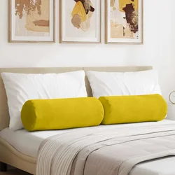 Valjkasti jastučići 2 pcs Žuta O 25 x 70 cm Kordura tekstil