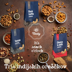 Tris indijskih oreščkov Tasty 3x150 g