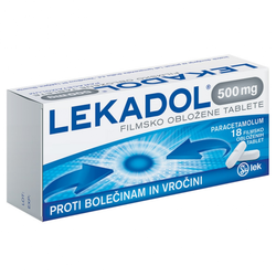 LEKADOL 500 MG, FILMSKO OBLOŽENE tablete 18 TABLET