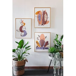 Wallity slika 3Dartsoho99, 3 dijela, 33 x 48 cm
