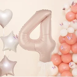 Folija balon številka 4 karamel 100 cm