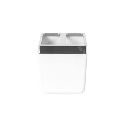 Primanova čaša za četkice Toscana bela PVC M-SA03-01