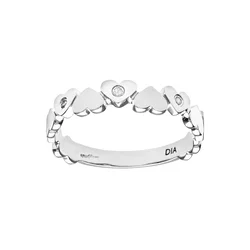 DIAMANT LETERNEL Prstan srebrna