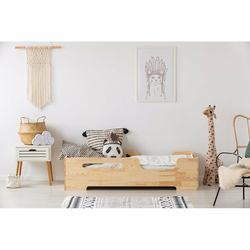 Otroška postelja iz borovega lesa 70x140 cm Box 2 - Adeko