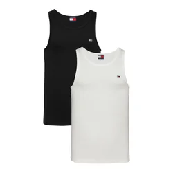 Tommy Jeans Majica črna/bela