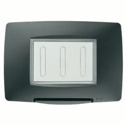 VODONEPROPUSNA PLOČA ITALIJANSKI STANDARD - 3 GANG IP55 - CRNA - CHORUSMART GW16703TN