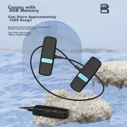 Wedoking Bluetooth slušalice za plivanje S3, Crne