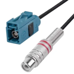 Fakra Code-Z adapter iz vtičnice na RCA vtičnico 20 cm