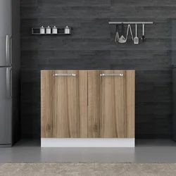 Hanah Home kuhinjski element Minar 4150, 100 cm, beli / dore