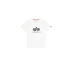 ALPHA INDUSTRIES Majica črna/bela