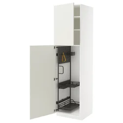 METOD Visoki element-ostava, bela/Veddinge bela, 60x60x220 cm