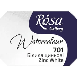 Akvarelne barve Rosa Gallery pan 2,5 ml - 701 cinkova bela