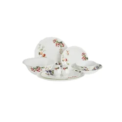 Madame Coco Porcelanski set za ručavanje za 6 osoba, 30 delova, Beli
