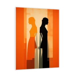 Canvas Slika na platnu Couple 2, Sa ramom, 60 x 80 cm, Beli