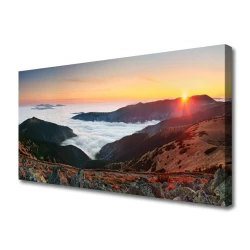 tulup.si Slika na platnu Oblaki sun mountains landscape 140x70 cm