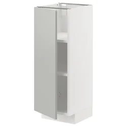 METOD Podni element s policama, bela/Havstorp svetlosiva, 30x37 cm