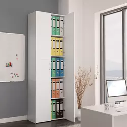 Uredski ormarić bijeli 60 x 32 x 190 cm konstruirano drvo