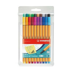 Set flomaster Stabilo Point 88 Big Point, 20 barv