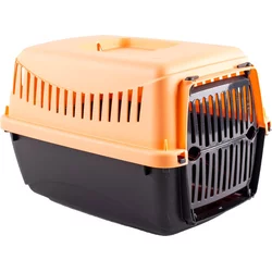 MP Bergamo Gipsy Transporter za mačke sa plastičnim vratima, XS, 39x26x25cm, Narandžasto-crni