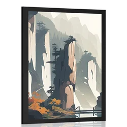 Plakat gora Tianzi v Čilu - 40x60 no frame