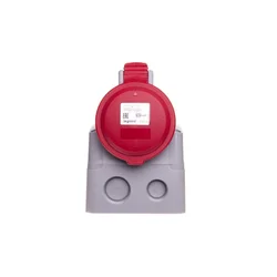 LEGRAND Fiksna vtičnica 16A 5P 400V rdeča IP44 P17 TEMPRA PRO 555159
