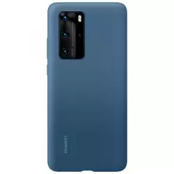 Huawei original silikonski ovitek za Huawei P40 - moder