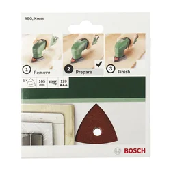 Bosch Set brusnih listova za delta-brusilicu 2609256A60, 10-delni