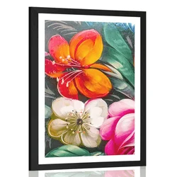 Plakat s paspartujem svet rož - 30x45 no frame
